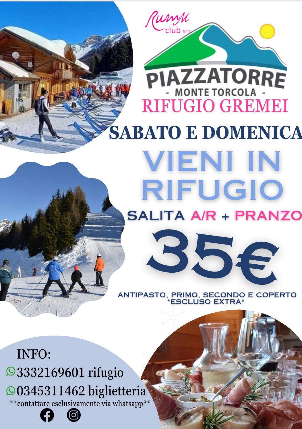 PROMO A/R SEGGIOVIA + PRANZO IN RIFUGIO